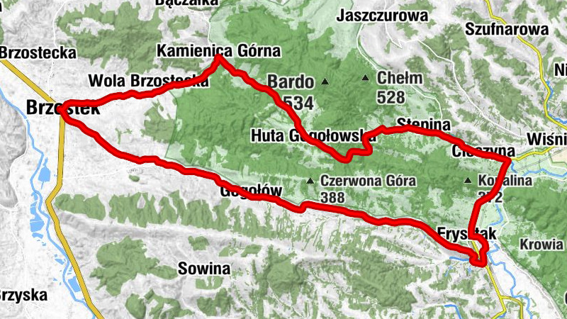 Kościół Podwyższenia Krzyża Świętego - Kościół pw. Świętej Katarzyny - Kościół pw. Narodzenia Najświętszej Maryi Panny - Brzostek