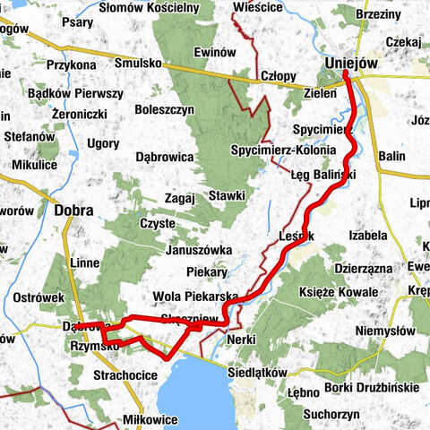 Zajazd Zapiecek - Dąbrowa - Zborów - Uniejów