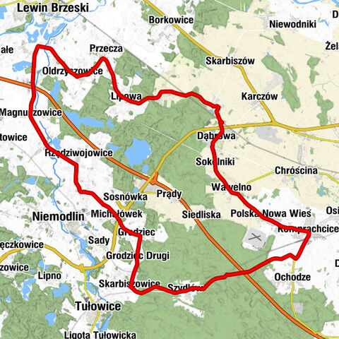 Dąbrowa Niemodlińska - Kościół filialny pw. Podwyższenia Krzyża św. - Kościół pw. Świętych Apostołów Piotra i Pawła - Kościół parafialny pw. Najświętszego Serca Pana Jezusa