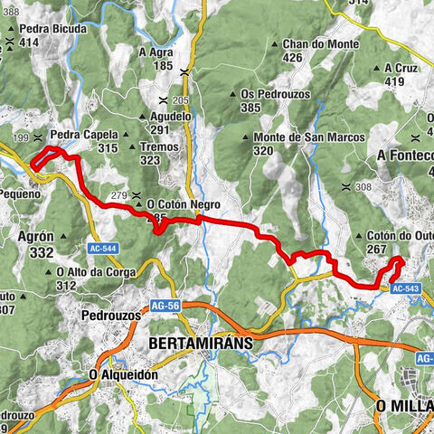 Munín - Santiago de Compostela - O Pedrouzo - Capela de San Brais