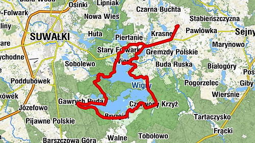 Krasnopol - Pod Jeziorko - Kopiec - Aleksandrowo