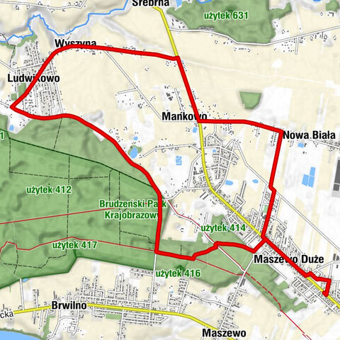 Czerwony Pomidor - Maszewo Duże - Nowa Biała - Mańkowo