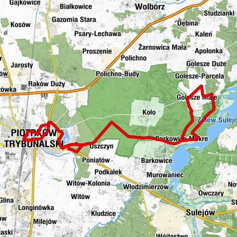 Piotrków Trybunalski - Cerkiew Wszystkich Świętych - Kościół Podwyższenia Krzyża Świętego - Kościół Akademicki Panien Dominikanek Matki Bożej Śnieżnej