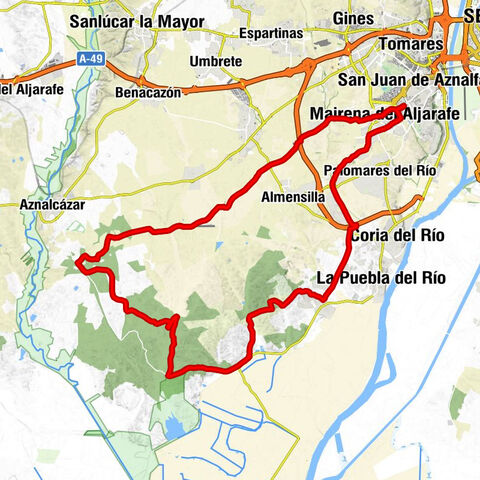 Ciudad Expo - Mairena del Aljarafe - Coria del Río - Venta del Cruce