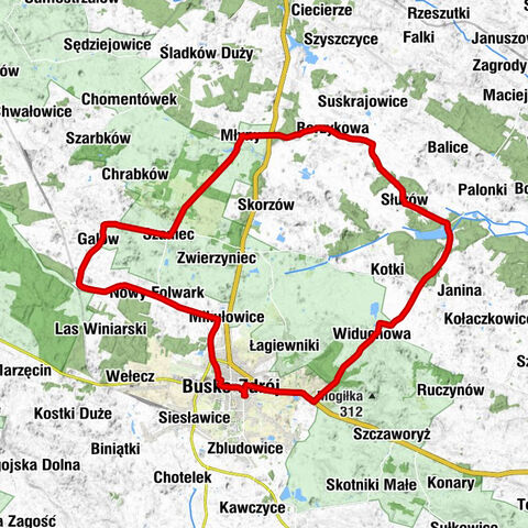 Osiedle Orła Białego - Osiedle Generała Władysława Andersa - Kaplica cmentarna - Busko-Zdrój