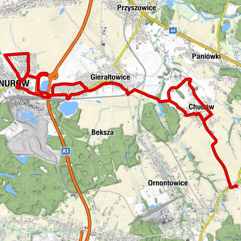 Bujaków - Sielanka Bistro Słodko&Słono - Kościół pw. Świętego Mikołaja - Knurów