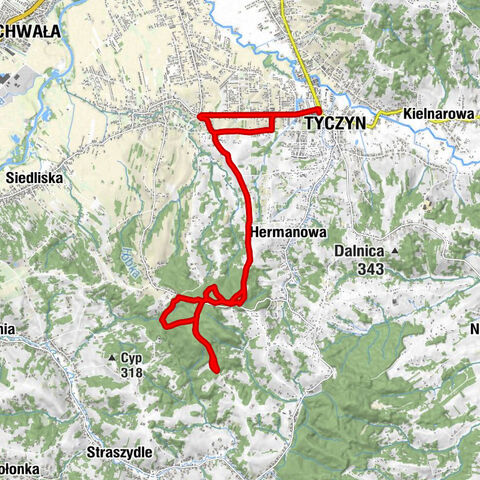 Tyczyn - Tyczyńskie Potoki - Potoki - Kaplica pw. Matki Bożej (Studzianka)