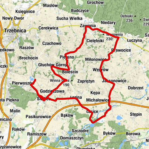 Siedlec - Kościół Świętej Trójcy - Kościół pw. św. Jadwigi - Kościół pw. Wniebowstąpienia Pana Jezusa