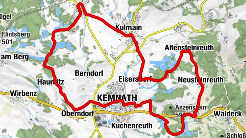 Stadtpfarrkirche Mariä Himmelfahrt - Kemnath - Friedhofskirche Sankt Maria Magdalena - Pfarrkirche Kulmain