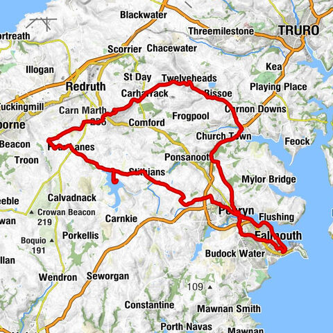 Falmouth Town - Carn Marth - St Stythian's Church - St Michael & All Angels Church