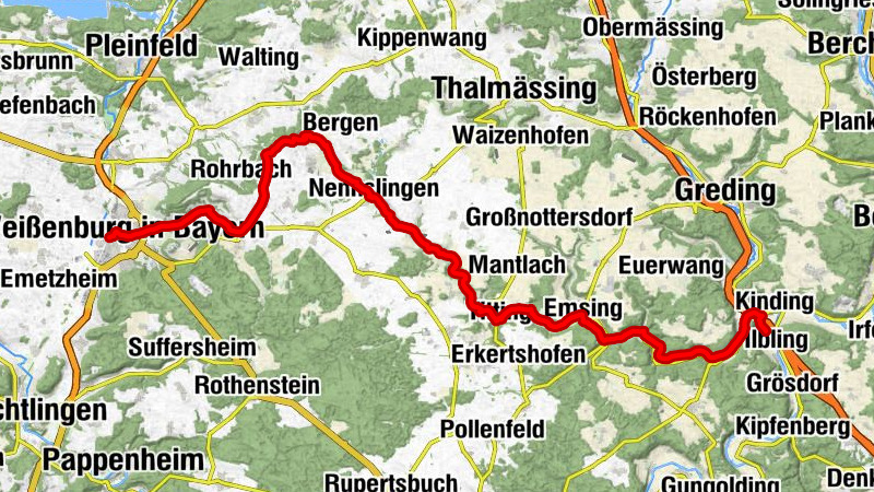 Weißenburg (Bay) - St. Andreas - St. Martin - Kinding (Altmühltal)