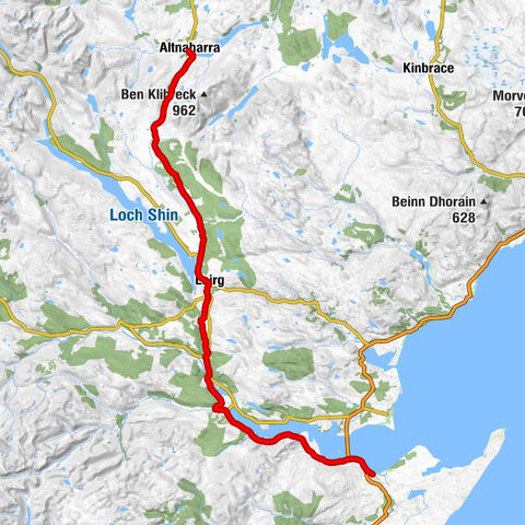 Tain - Edderton - Ardgay - Altnaharra