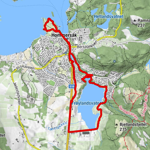 Frøiland - Bjelland - Frøyland - Riska gamle kirke