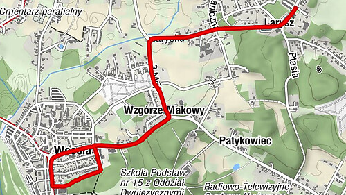 Lari - Wzgórze Makowy - Wesoła - Larysz