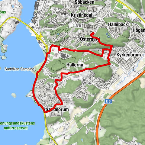 Östergård - Nösnäs - Hallerna - Stenungsund