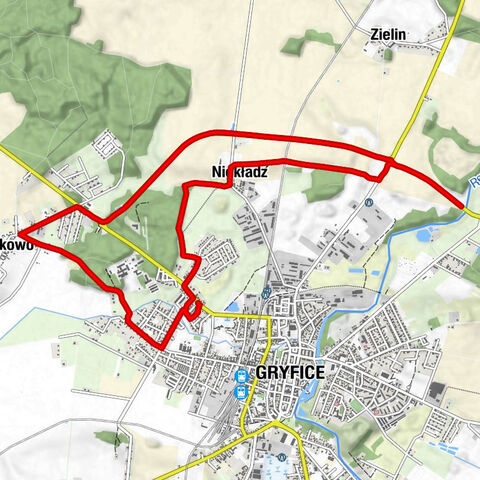 Gryfice - Niekładź - Rzęskowo - powiat gryficki