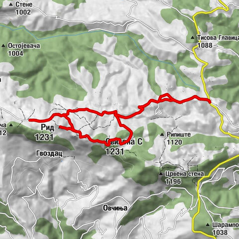 Гвоздац - Рид - Свилена Стена