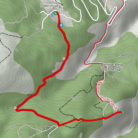 Равнища - Скали "Дакерица"