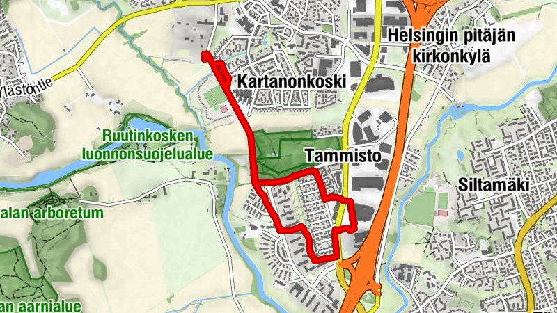 Pohjoinen suurpiiri - Haltiala - Tammisto - Aviapoliksen suuralue