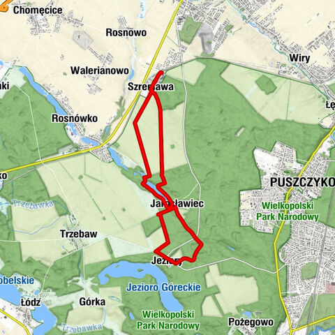 Karczma - Szreniawa - Jarosławiec - Jeziory