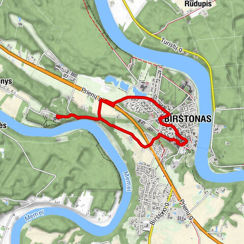 Birštonas - Škėvonių atodanga - Seklytėlė