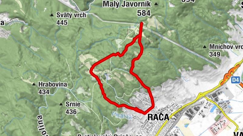 Rača - Drozdy - Potočné