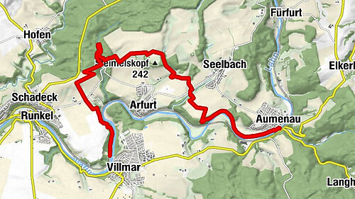 Lahnwanderweg 14th stage Aumenau – Villmar