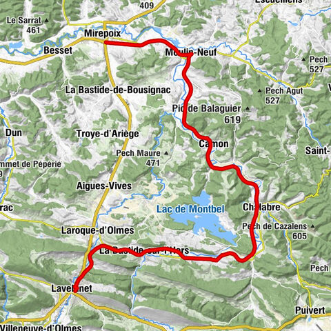 Voie verte de Lavelanet à Mirepoix