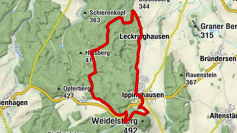 Habichtswaldsteig Extratour H7 "Im Land der Riesen"
