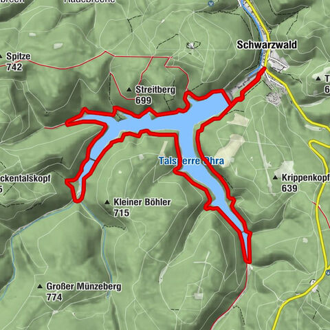 Rund um die Ohratalsperre