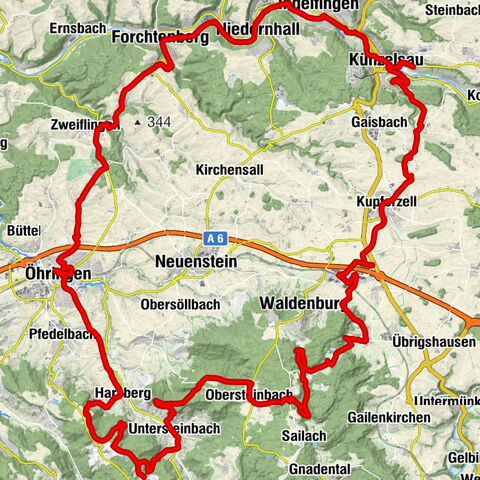 Künzelsau Waldenburg und der Limes