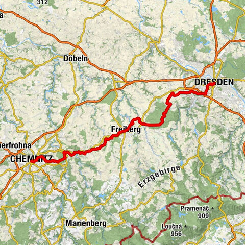 Saxon Way of St. James (section Dresden - Chemnitz)
