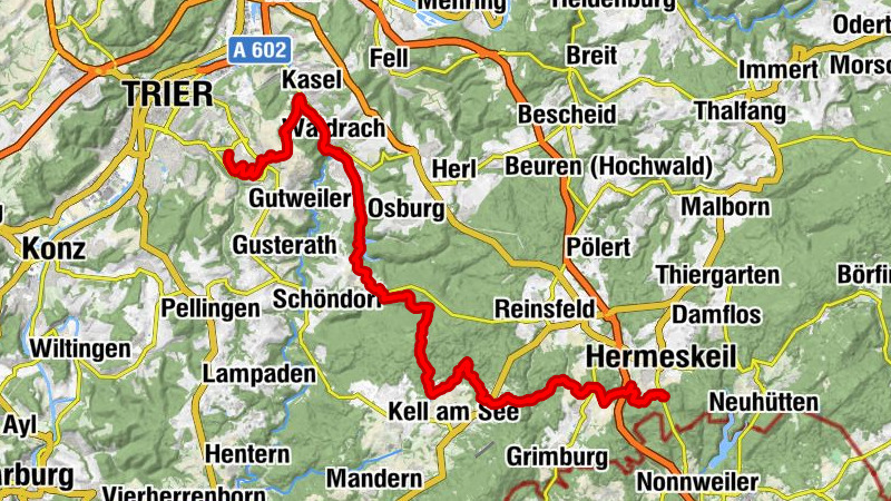 Saar-Hunsrück-Steig - Hermeskeil nach Trier (Süd-Nord-Abschnitt)