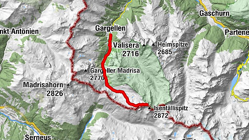 Ski tour Rotbühelspitze (2,853 m)