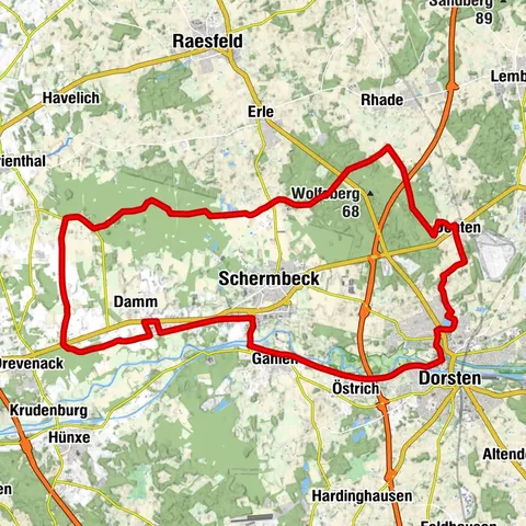 Stadt-Land-Fluss-Bahntrassenroute
