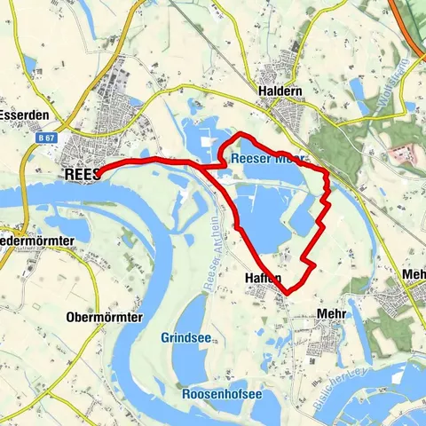 Wanderung entlang des Planetenwanderweges und um das Reeser Meer