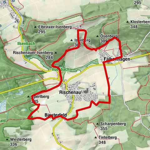 Spazierweg Rundweg Lügde-Rischenau
