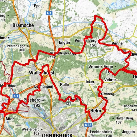 Mühlenweg am Wiehengebirge