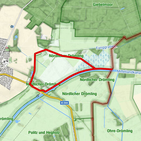 Lehrpfad Drömling - Fußweg