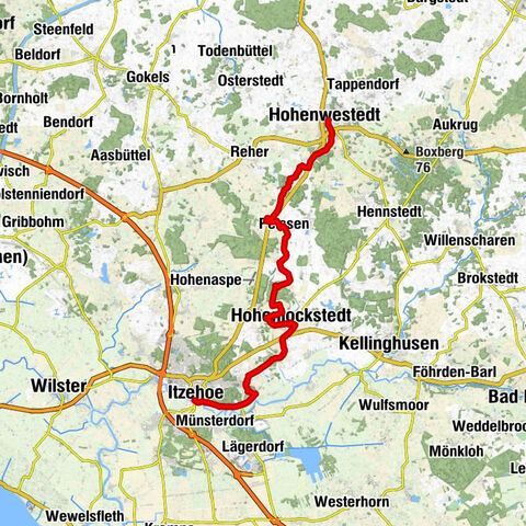 Ochsenweg-Etappe: Von Itzehoe nach Hohenwestedt