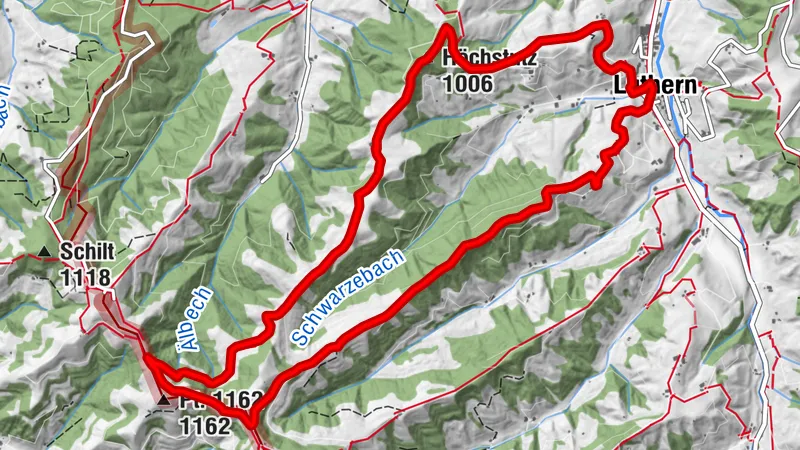 Rundwanderung Luthern - Heuberg - Nesslisbode