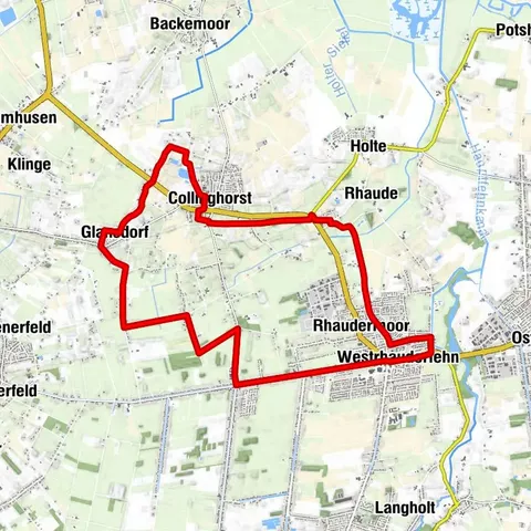 Rhauderfehn erfahren  Kleinbahntour - R1- / 20 km