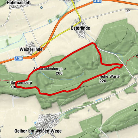 Westlicher Höhenzug über Hohe Warte