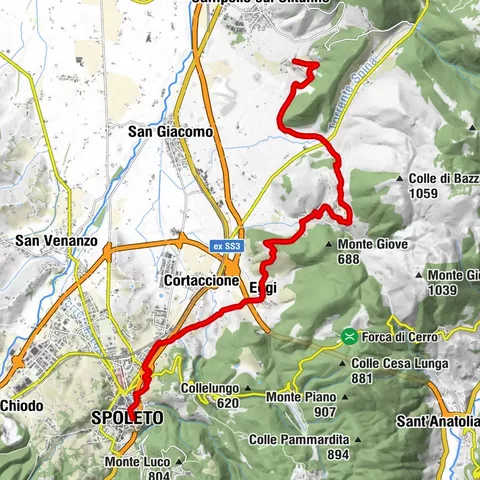 Camino di San Francesco | Etappe 12 Poreta-Spoleto