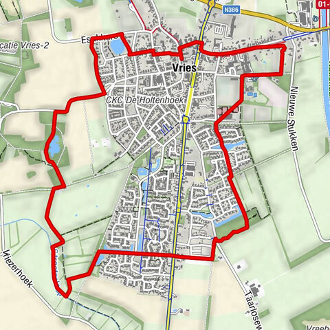 7,5 km - Vries
