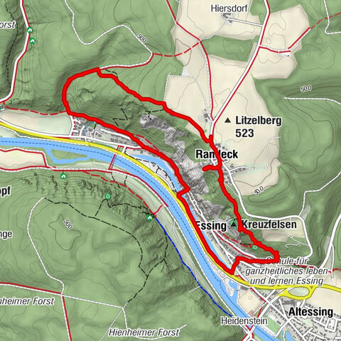 Rundfahrt von Essing durch Burg Randeck