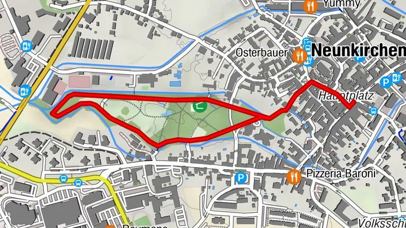 2.0km tutgut Schritteweg Neunkirchen Route 2
