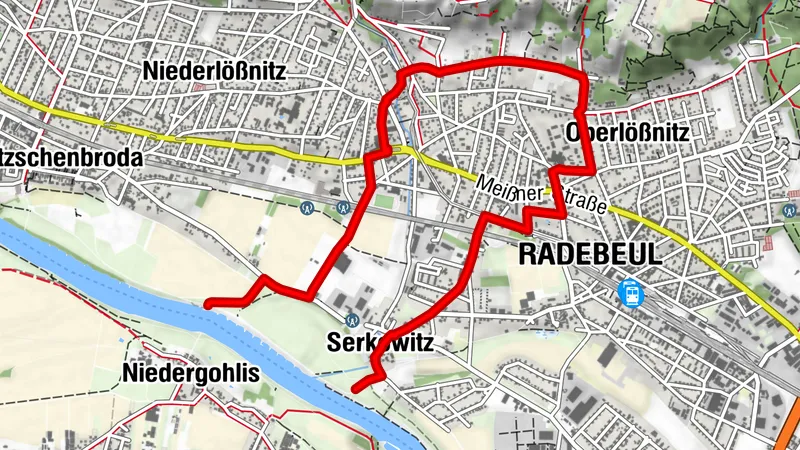 Fahrradtour Oberlößnitz in Radebeul