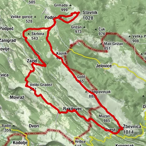 Zazid-Slavnik-Žbevnica