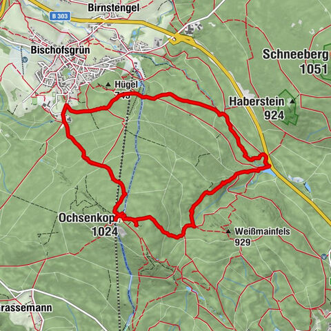 Via Weißmainquelle zum Ochsenkopf über Naturpfad zurück